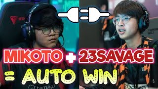 When Talon's Core in Same Team || Mikoto Feat 23savage - Dota 2 Highlights