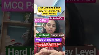 KVS NVS TIER -2 TGT COMPUTER SCIENCE EXAM REVIEW #nsclasses #computerscience #nvs