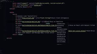 CTEC 122: Coding Anchor Links to Send an Email