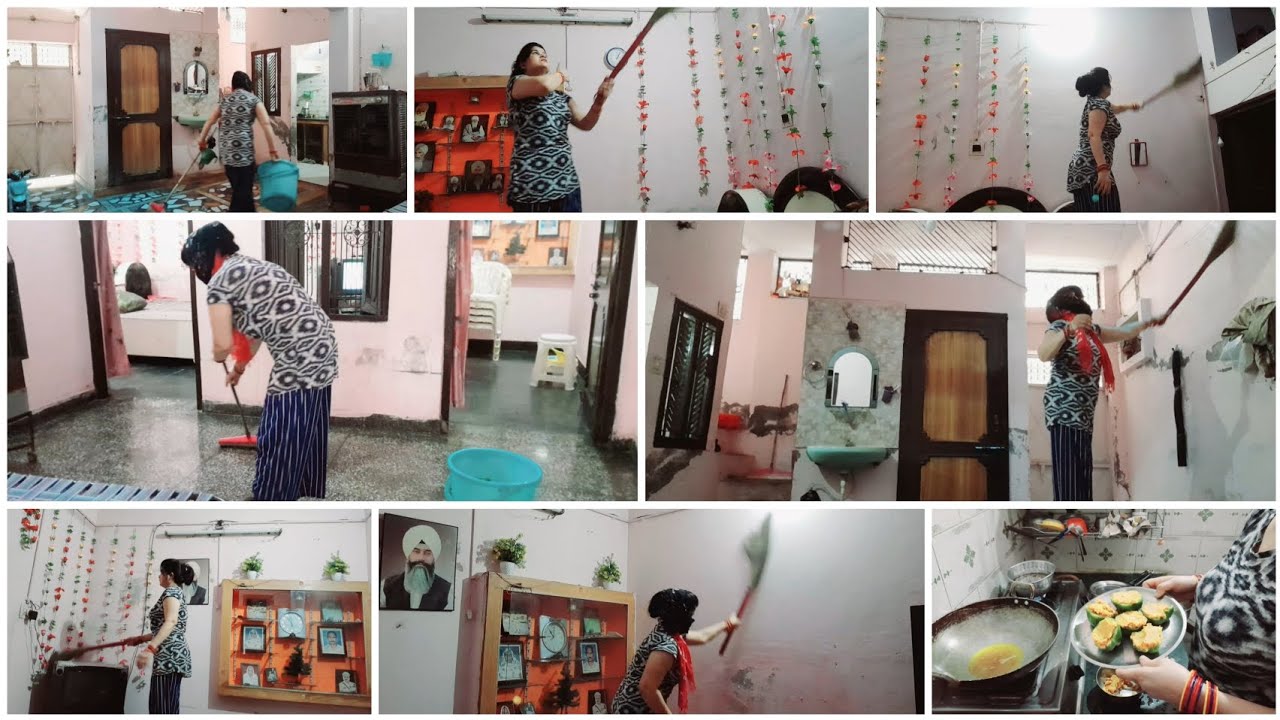 🌸हरियाली तीज पर कडी मेहनत🌺के बाद अपने प्यारे🌸से घर को पुरा साफ करके💥चमका दिया|🌄deep cleaning vlog|