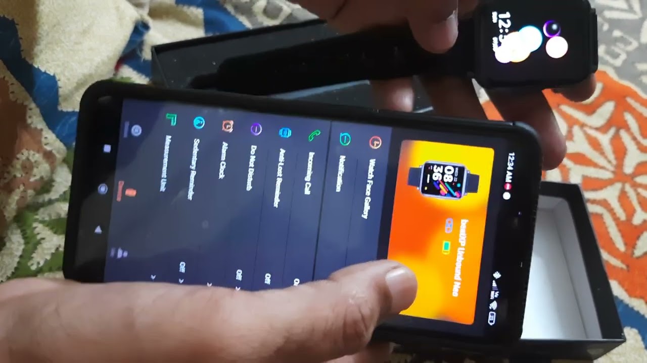 beatxp unbound Neo 1.8 super amoled display smart watch setup guide