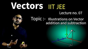 7) Vectors |Illustrations on Vector addition and subtraction  | JEE/NEET| Physics | Prateek Jain Sir