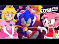 SONIC LOVES PEACH !? - Amy & Peach React to - Princess Peach vs. Amy Rose - Video Game Rap Battle