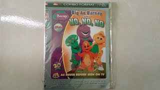 Opening To Barney DVD - Big As Barney/No, No, No! (2010 Horizon DVD) (Bootleg DVD)