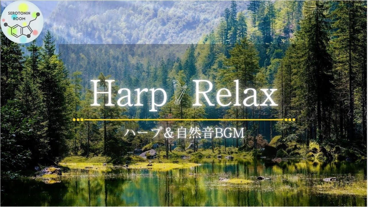 【ハープ&自然音】川のせせらぎと鳥のさえずり Nature Sounds|勉強・作業用BGM・睡眠用BGM|リラックス|立体音響 - YouTube