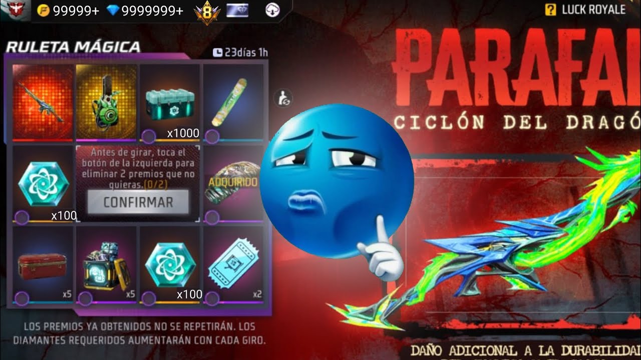 ME GASTE TODOS MIS DIAMANTES EN SACAR LA PARAFAL EVOLUTIVA! *EPICO* FREE FIRE 