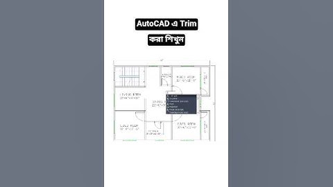 শিখুন! কিভাবে AutoCAD এ Trim করতে হয় #shorts #shortsfeed #autocad