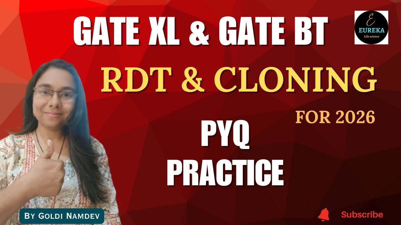 GATE 2026 | Techniques PYQs | RDT & Cloning | GATE pyqs practice | Goldi Namdev