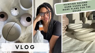 PAINTING SECOND HAND VASES | More house updates | Shade Shannon