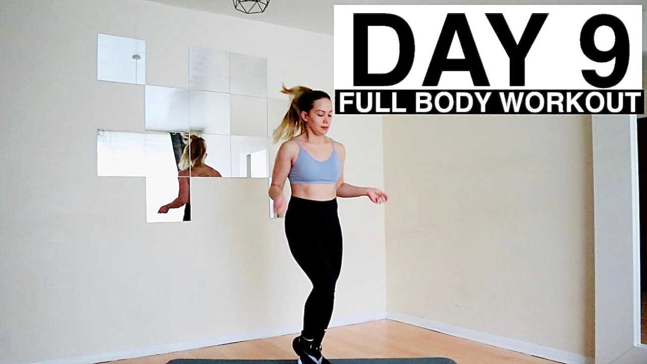 DAY 9 I 20 MIN FULL BODY WORKOUT HOME WORKOUT I No Equipment - YouTube