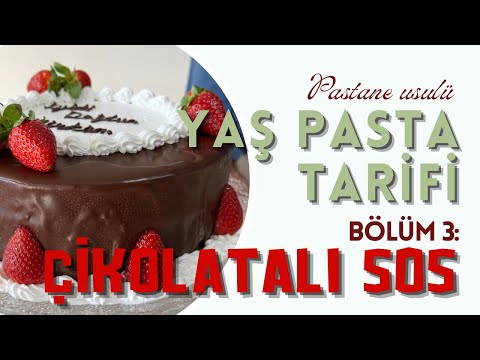 Yaş Pasta Tarifi - Bölüm 3 : Çikolatalı sos