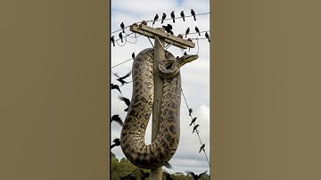 How Did This Giant Snake Get Up There?!🐍😱 #wildlife
