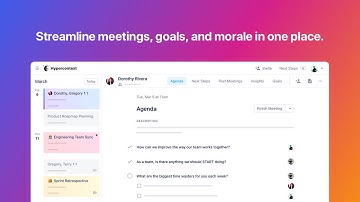 Welcome to Hypercontext 👋 Streamline meetings, goals, and morale in one place