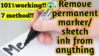 How to remove permanent marker/sketch pen ink|Remove ink stain from cloth|Ink remove from cloth easy