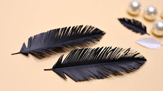 How to Make Paper Feathers Easy / DIY Paper Crafts/ Paper Feather making