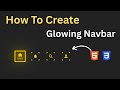 Glowing Navigation Menu Animation Using HTML &amp; CSS ✨ | HTML &amp; CSS | @Coding__Track