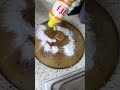 A little trick to remove oil stains from pot LIDS. Use this to scrub them clean and wo