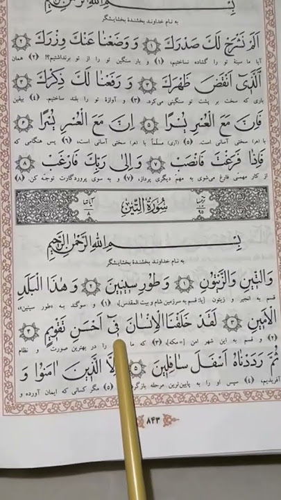 Surah At-Tin/سورة التین/سورة وتین#quran #shortvideo