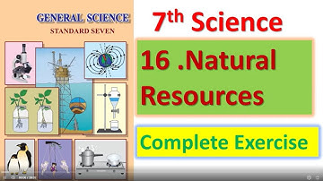 Exercise 16 Natural Resources Class 7th Std - Science - questions answers - Maharashtra board