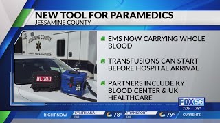 Jessamine County paramedics to carry whole blood
