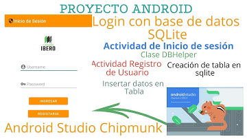 Registro de Usuario - Inicio de sesión (LOGIN) con base de datos SQLite en Android Studio