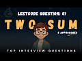 LeetCode 01 Two Sum Explained | Brute Force vs Optimized HashMap Approach | Step-by-Step Solution
