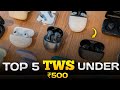 Top 5 Best Wireless Earbuds Under ₹500 in 2025⚡ Best TWS Under 500 ⚡ 2025
