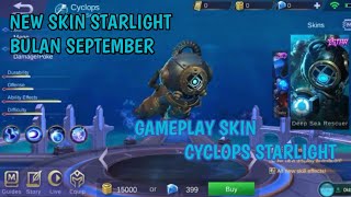 Gameplay Cyclops Skin's Starlight September (6) ReviewSkinMlbb