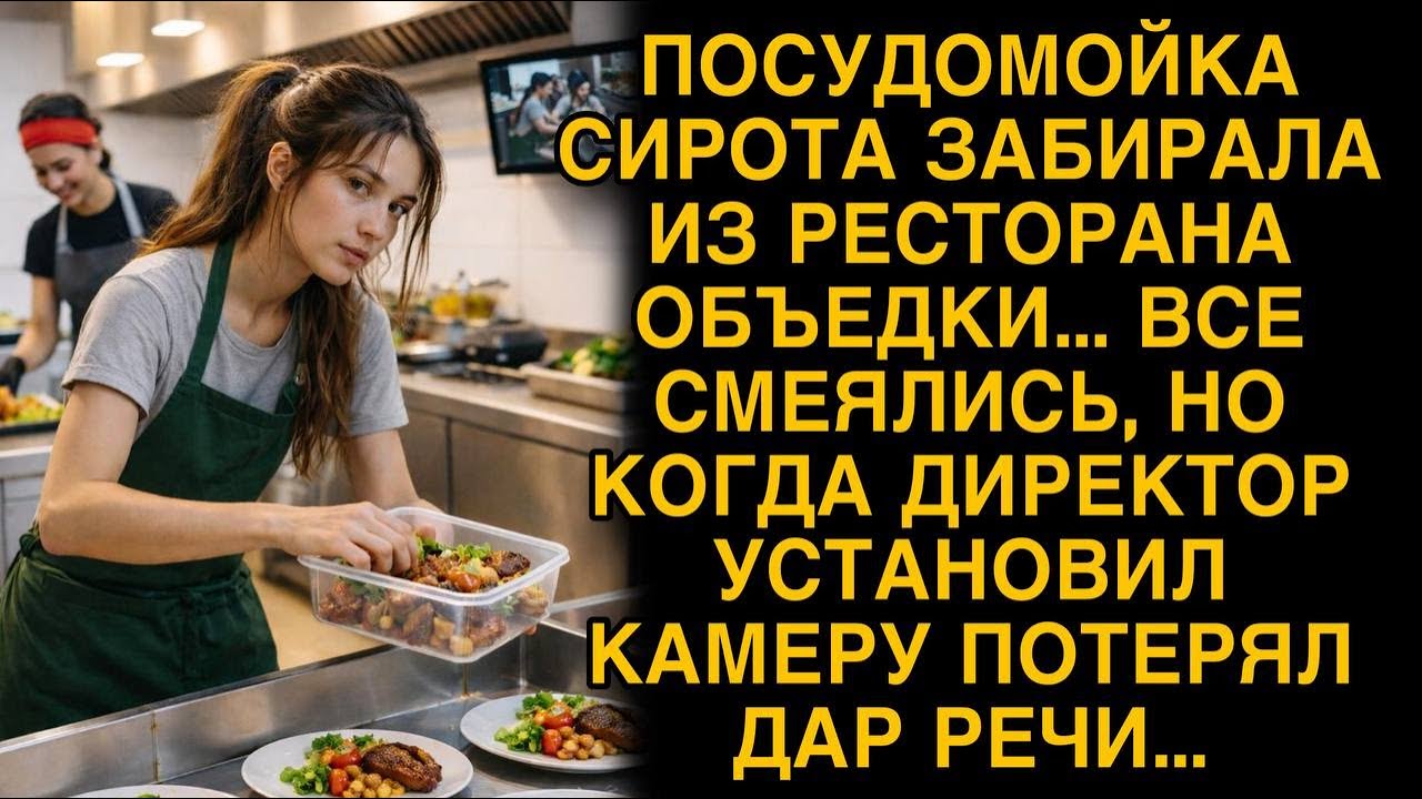 Сирота забирала из ресторана обьедки, все смеялись, а когда директор установил камеру...