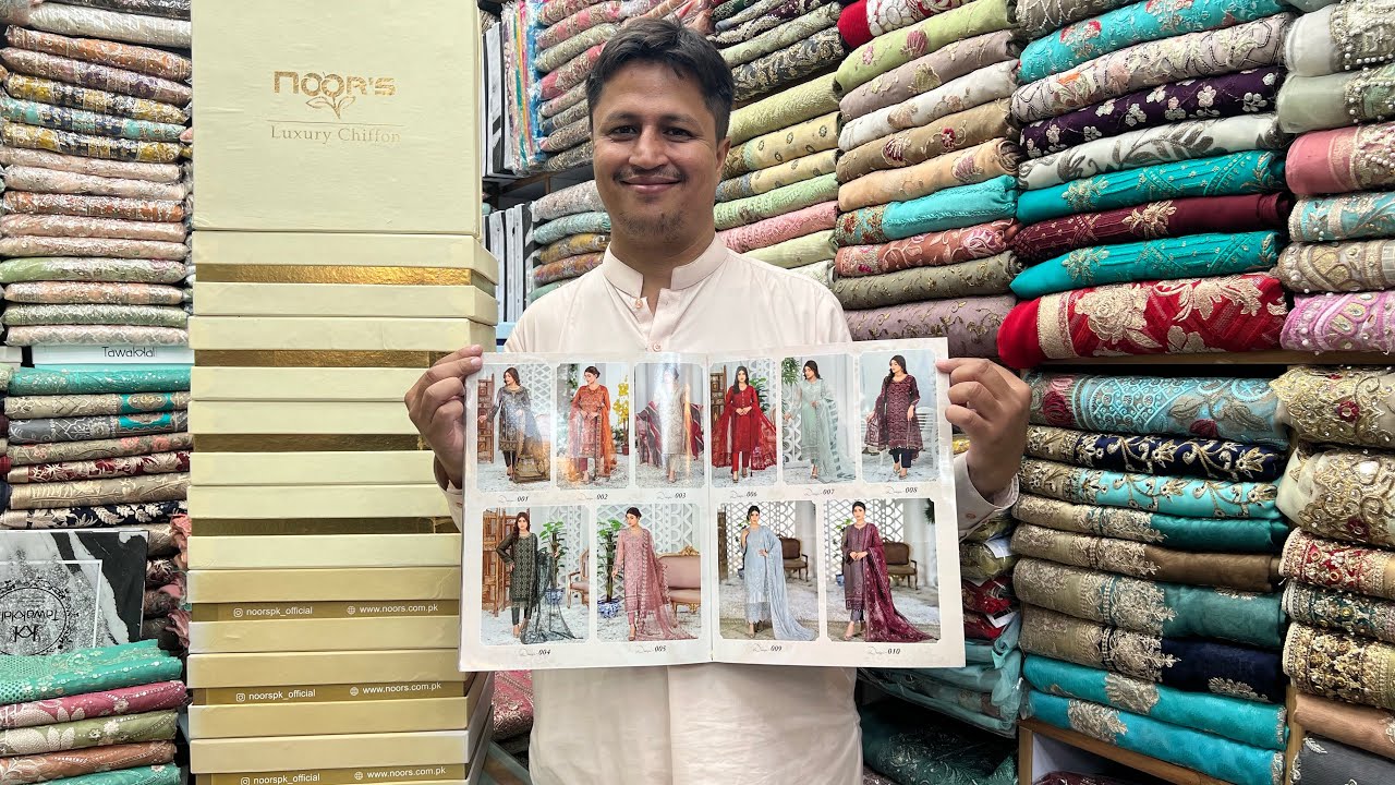 💯 per original branded suits 💕👗💝 Noor’s brand latest collection pure chiffon dress