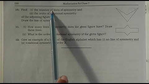 Std - 7, Maths, English Medium, Chapter - 18 and 23, Reflection and Rotation Symmetry, Probability