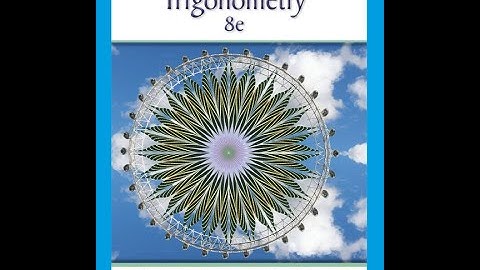 Section 8.2 Trigonometric Form of Complex Numbers