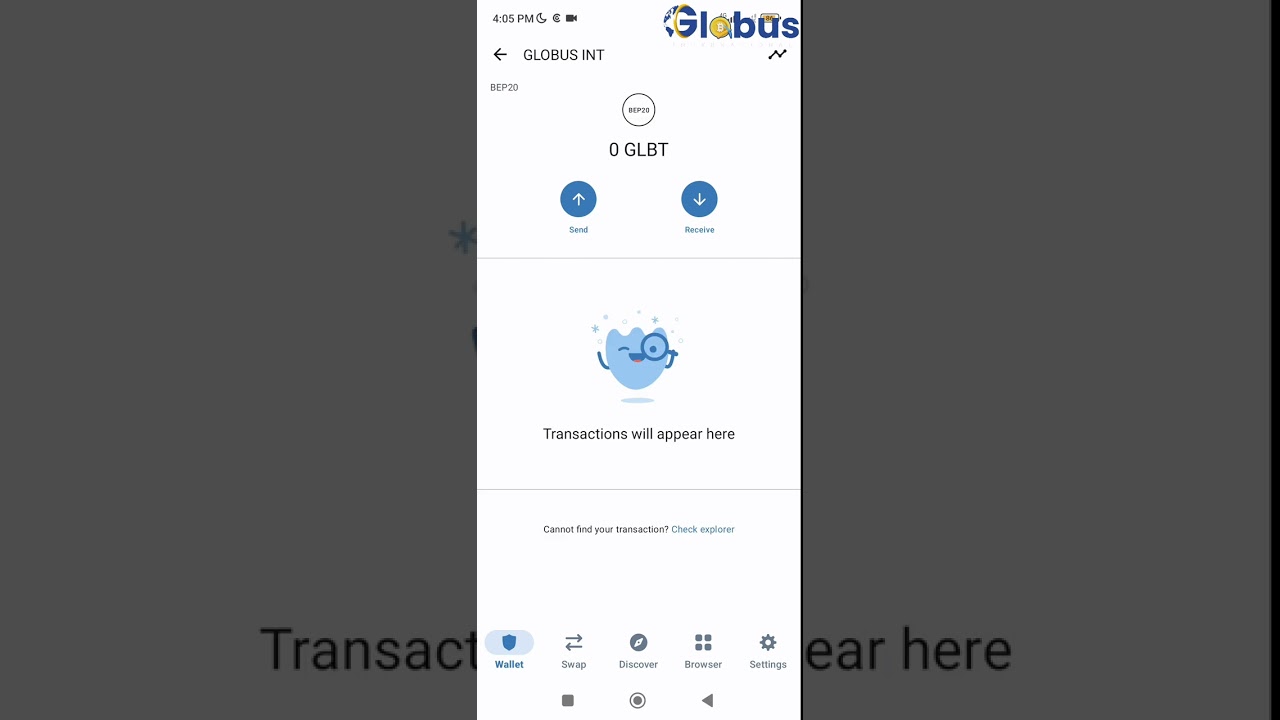 How to Add GLBT BEP-20 (Globus Token) in your trust wallet