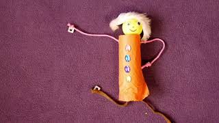 2-minute puppet craft - string puppets