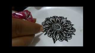 How To Make Henna,Mehendi Flower Design Tutorial, Step By Step For Beginners Indian Pakistani Arabic screenshot 3