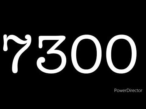 Challenge countdown from 7300