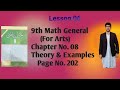 Chapter 08-General Math 9th PTTB Theory and Examples at page 202 (Lesson 06) #viralvideo #PTTB