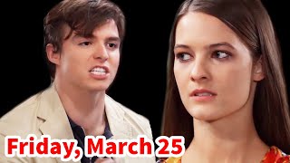 General Hospital spoilers for Friday, March 25, 2022 - Spencer's Shock