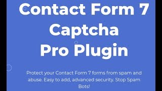 سارع للحصول على اضافة مدفوعة Contact Form 7 Captcha Pro Plugin مجانا الان