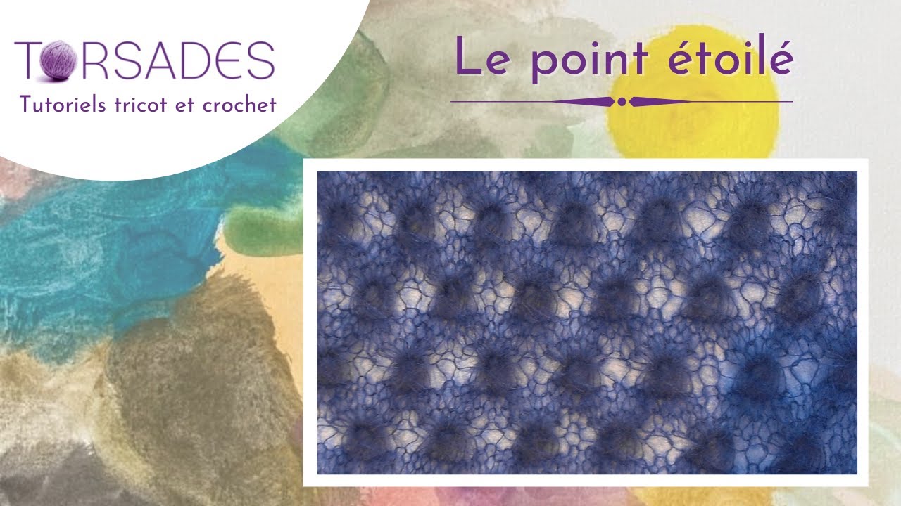 Le point étoilé au tricot