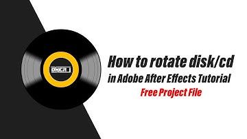 How to rotate disk/cd in Adobe After Effects Tutorial | QUICK TIP | OMER J | OMER J GRAPHICS