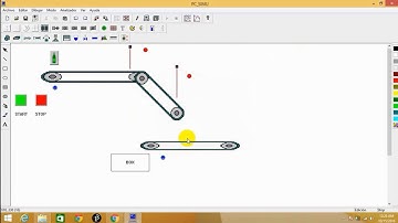 How to Simulation S7 200 PLC  Controlled Bottle Conveyor Belt  With PC SIMU. Part -- 1