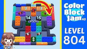Color Block Jam Level 804 Solution Walkthrough