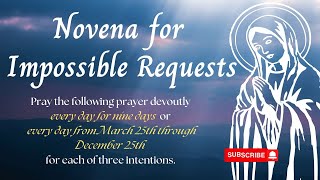 Novena for Impossible Requests /Pray for 9 days #mamamary #powerfulprayer #LifesBlessedAdventure.