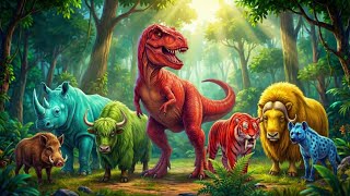 ABC Colorful Safari Animals Show | Animals Song | Nursery Rhymes | ABC Songs | ABC Animals Sounds