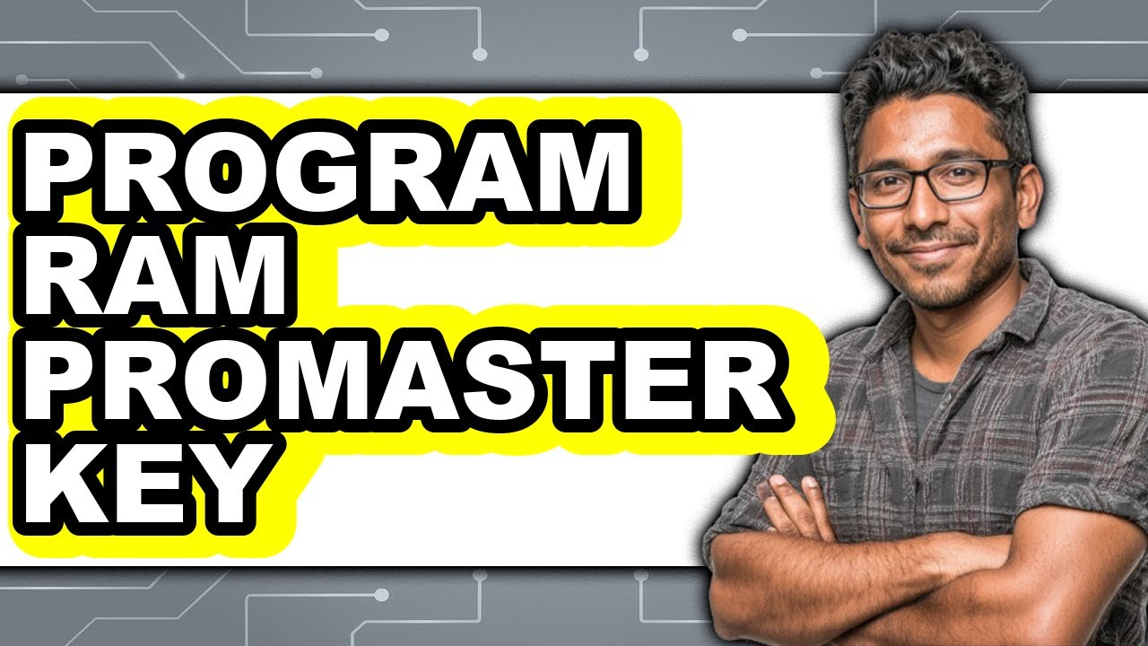 How to Program RAM Promaster Key (Only Way) - YouTube
