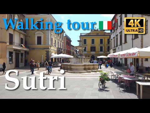 Sutri (Lazio), Italy【Walking Tour】4K