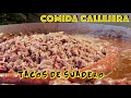 🌮 Tacos de SUADERO y Lengua 🤤 | Tacos mexicanos | Comida Callejera