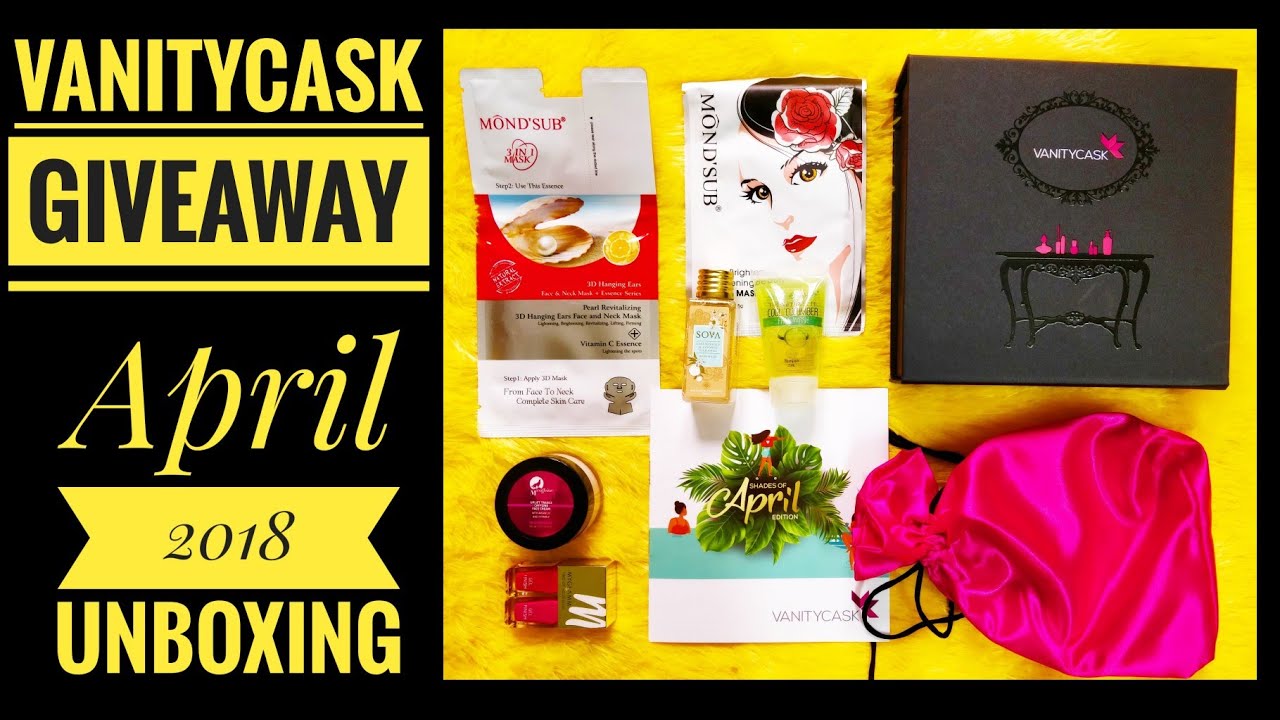 *Giveaway* open | Vanity Cask April 2018 | No reposting and tagging |Unboxing and Review