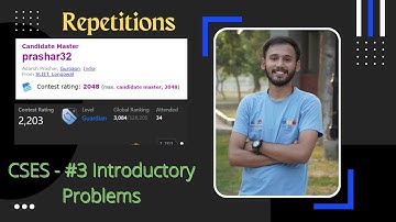 Repetitions | CSES Introductory Problem | prashar32